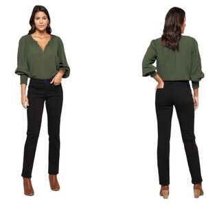 Democracy Ab Solution Straight Leg Jeans Women’s Black 16.